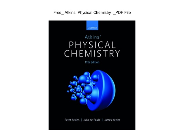atkins physical chemistry 11th edition solution manual
